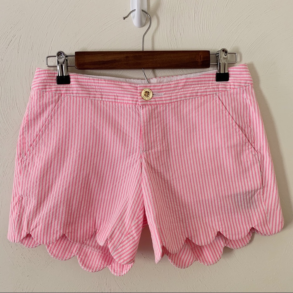 Lilly Pulitzer Seersucker Buttercup Shorts Size 00